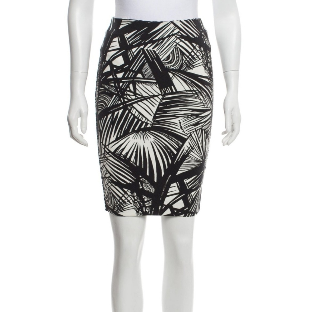 Elizabeth and James Palm print pencil skirt size 0